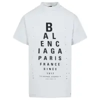 Tricouri Balenciaga Optical Cotton T-Shirt Femei