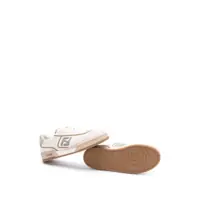 Pantofi sport Fendi Dama - Sneakers Fendi Fendi Fendi Match Leather Sneakers Beige Femei (BM 17494776) - B-mall.ro