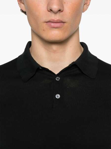 Tricouri Polo Fedeli Fedeli Polo Shirts Black Barbati (BM 17494845) 4