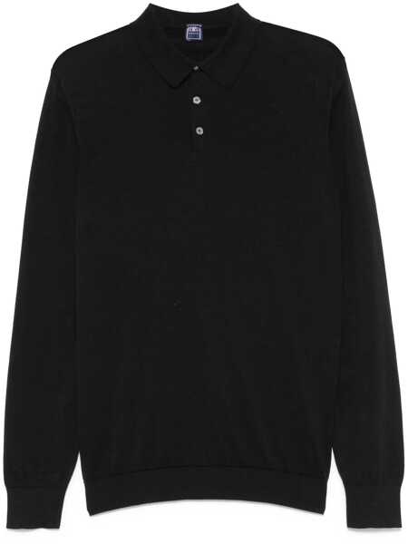 Tricouri Polo Fedeli Fedeli Polo Shirts Black Barbati (BM 17494845) 1