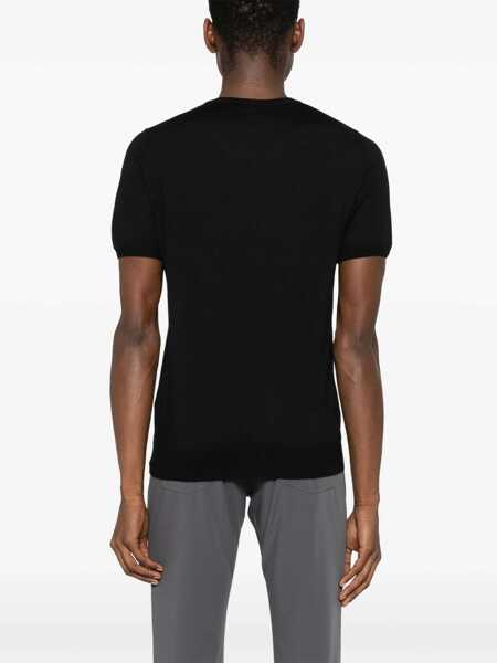 Topuri Fedeli Fedeli T-Shirts & Vests Black Barbati (BM 17494875) 3