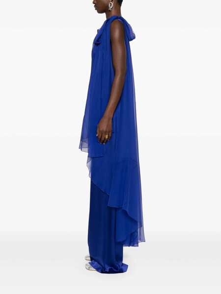 Pantaloni casual Alberta Ferretti Alberta Ferretti Blue Silk Blended Jumpsuit BLUE Femei (BM 17495247) 3