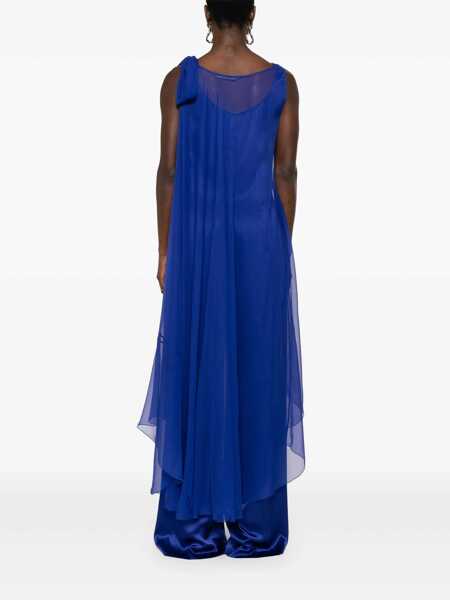 Pantaloni casual Alberta Ferretti Alberta Ferretti Blue Silk Blended Jumpsuit BLUE Femei (BM 17495247) 4