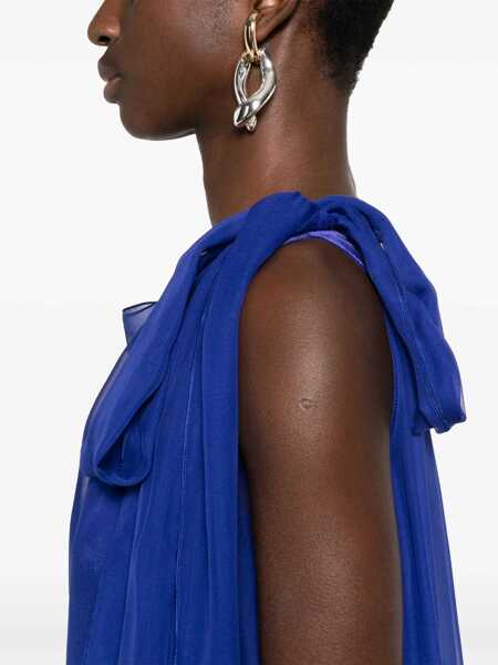 Pantaloni casual Alberta Ferretti Alberta Ferretti Blue Silk Blended Jumpsuit BLUE Femei (BM 17495247) 5