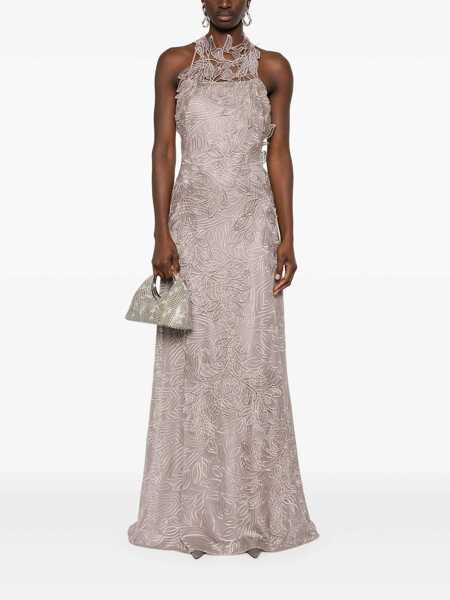 Rochii Alberta Ferretti Alberta Ferretti Lace Long Dress In Beige Beige Femei (BM 17495250) 2