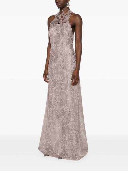 Rochii Alberta Ferretti Alberta Ferretti Lace Long Dress In Beige Beige Femei (BM 17495250) 3