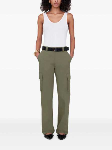 Pantaloni casual ANINE BING Anine Bing Pants GREEN Femei (BM 17495358) 2