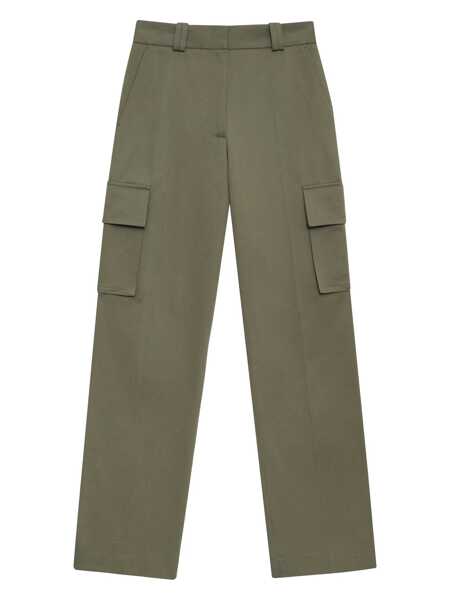 Pantaloni casual ANINE BING Anine Bing Pants GREEN Femei (BM 17495358) 1