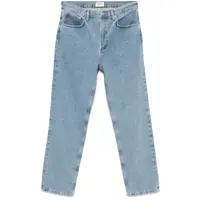 Blugi 'Waldon' Light Blue Five-Pocket Jeans With Back Logo Application In Regenerative Cotton Man Barbati