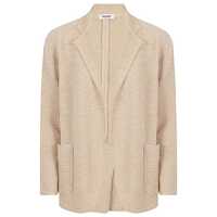 Sacouri Base Cotton Blend Blazer Jacket Femei