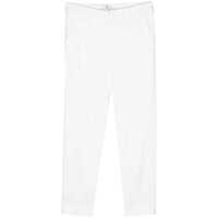 Pantaloni casual 'New York' White Pants With Belt Loops In Viscose Stretch Woman Femei