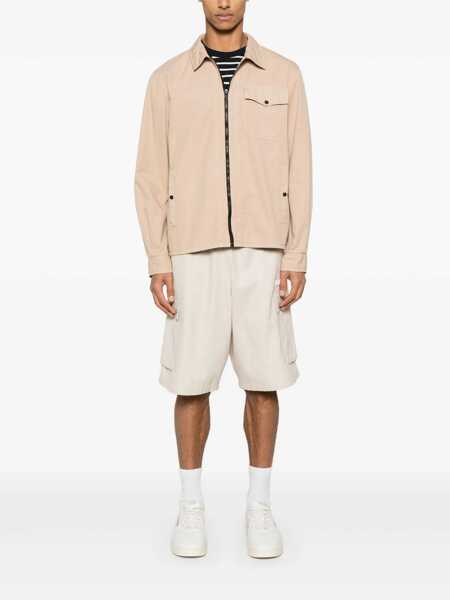 Camasi Woolrich Woolrich Gabardine Overshirt Beige Barbati (BM 17498502) 2