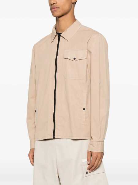 Camasi Woolrich Woolrich Gabardine Overshirt Beige Barbati (BM 17498502) 3