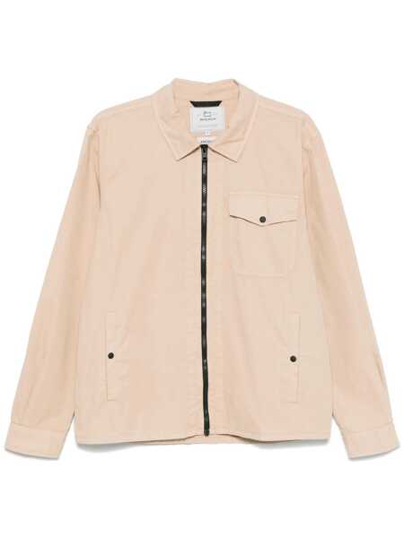 Camasi Woolrich Woolrich Gabardine Overshirt Beige Barbati (BM 17498502) 1