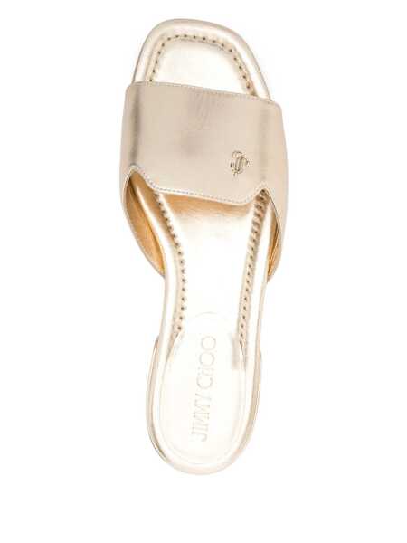 Sandale Jimmy Choo Jimmy Choo Flip-Flops & Slides GOLD Femei (BM 17499594) 4