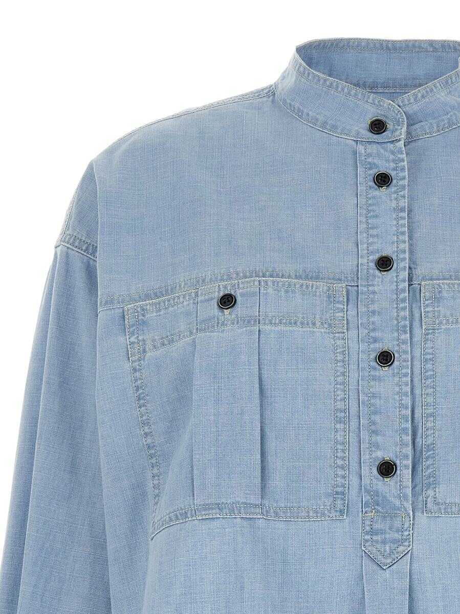 Camasi Isabel Marant Isabel Marant toile Vero Blouse BLUE Femei (BM 17503326) 3