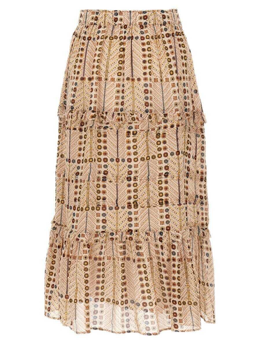Fuste Isabel Marant Isabel Marant toile Diya Skirt Beige Femei (BM 17504265) 2