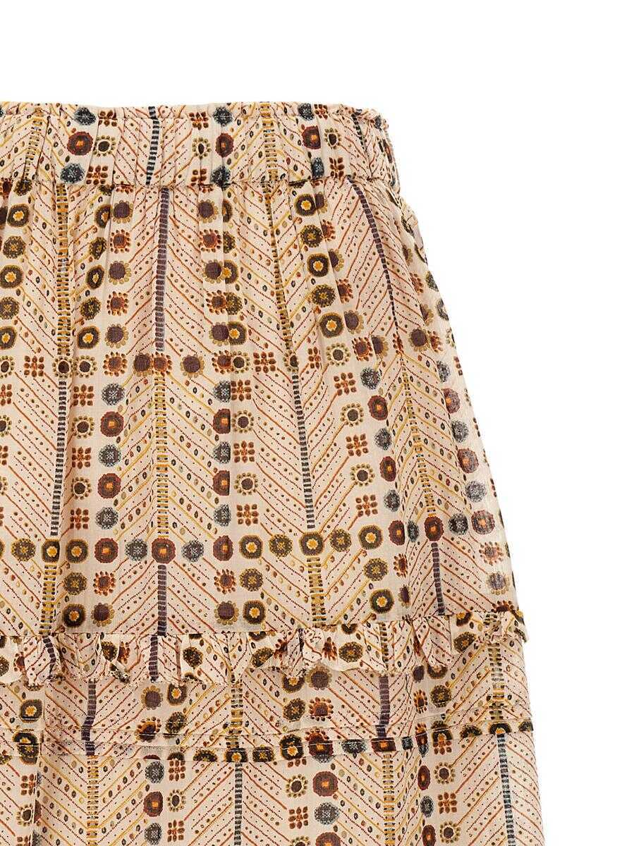 Fuste Isabel Marant Isabel Marant toile Diya Skirt Beige Femei (BM 17504265) 3