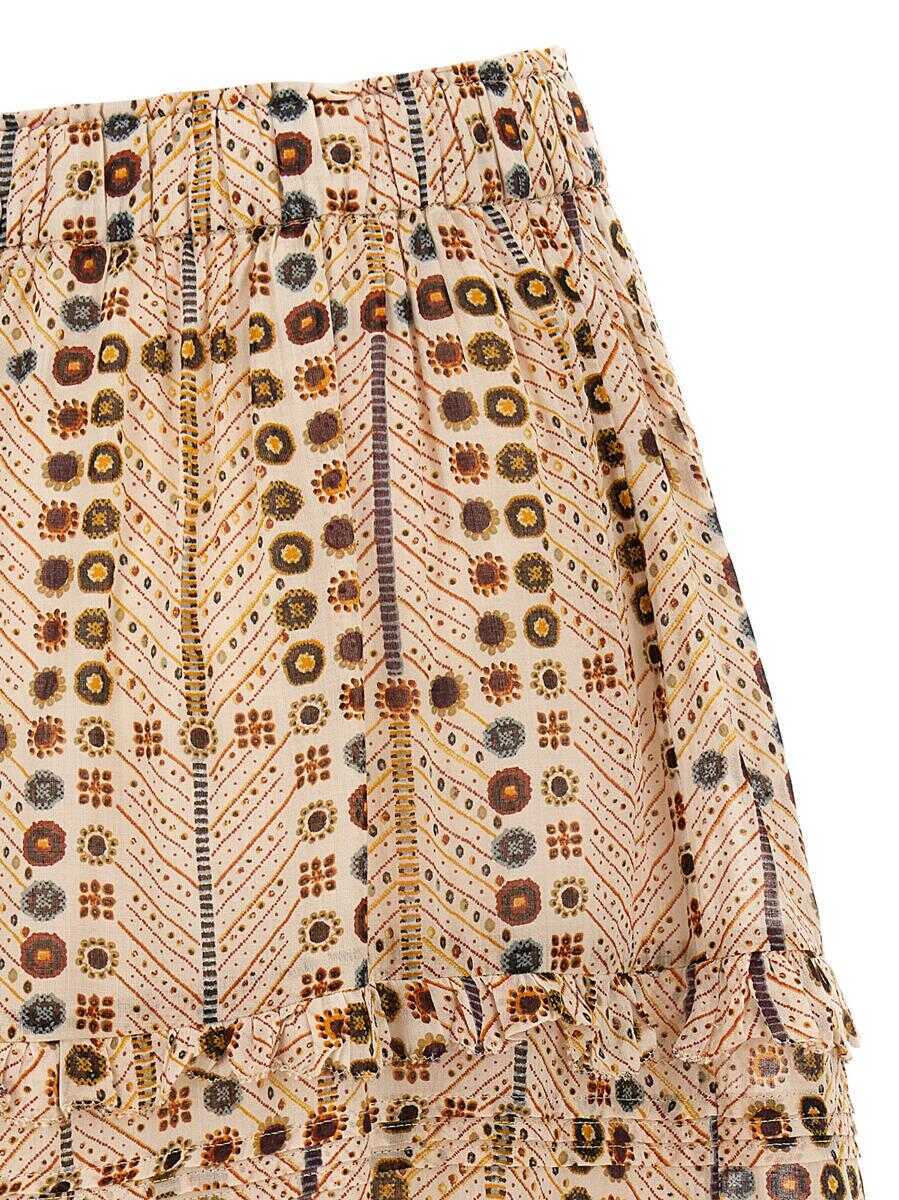 Fuste Isabel Marant Isabel Marant toile Diya Skirt Beige Femei (BM 17504265) 4