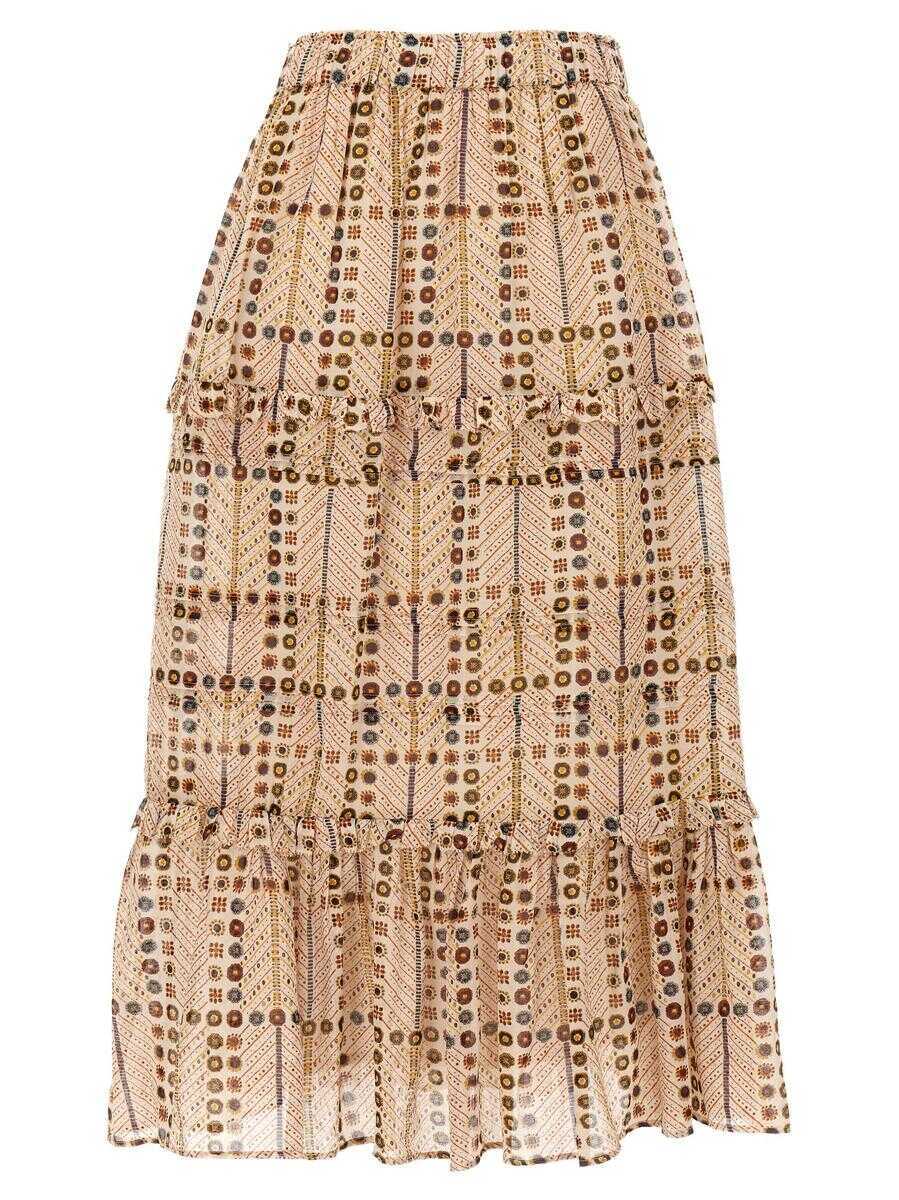 Fuste Isabel Marant Isabel Marant toile Diya Skirt Beige Femei (BM 17504265) 1
