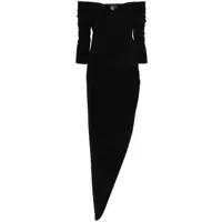Rochii Norma Kamali Off Shoulder Sweetheart Side Drape Gown Dress Femei