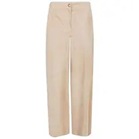 Pantaloni casual Via Masini 80 Suede Leather Trousers Femei