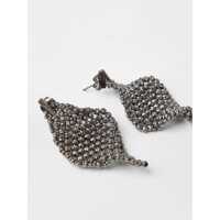 Bijuterii Brunello Cucinelli Dama - Cercei Brunello Cucinelli Brunello Cucinelli Sculptured Earrings Black Femei (BM 17507427) - B-mall.ro