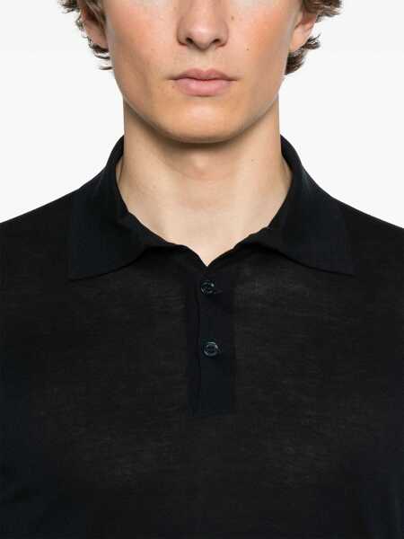 Tricouri Polo Brunello Cucinelli Brunello Cucinelli Polo Shirts BLUE Barbati (BM 17507598) 4