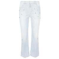 Pantaloni casual I Love My Pants Striped Cotton Trousers Femei