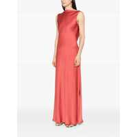 Rochii ANTONELLI Dama - Rochii ANTONELLI Mara Red Long Dress With Boat Neckline And Side Slit In Viscose Blend Woman RED Femei (BM 17508387) - B-mall.ro