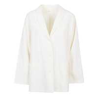 Geci Apuntob Linen Single-Breasted Jacket Femei