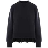 Pulovere Sacai Cotton Crewneck Sweater Femei