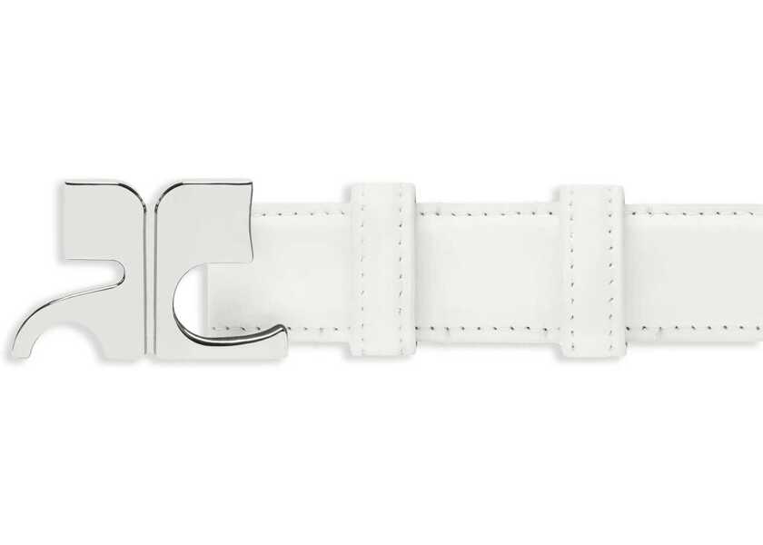 Curele COURRGES Leather Ac Belt WHITE Femei (BM 17515789) 2