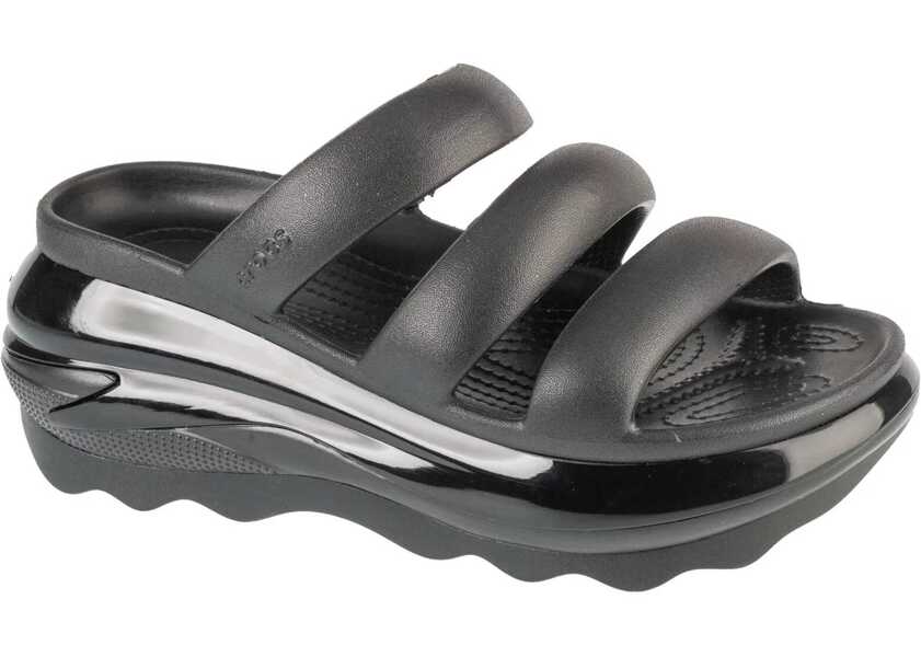 Slapi Crocs Classic Mega Crush Tripe Strap Black Femei (BM 17515954) 1