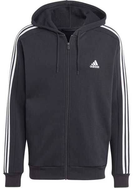 Bluze de trening adidas Performance adidas Essentials Fleece 3-Stripes FZ Hoodie Black Barbati (BM 17515999) 1