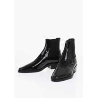 Bocanci casual Patent Leather Chelsea Boots Heel 4 Cm Fete