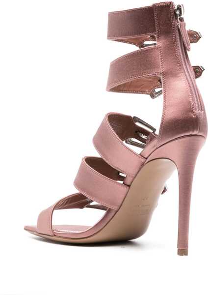 Sandale cu toc Paris Texas Satin Ursula Sandals With Buckles Heel 10 Cm Pink Femei (BM 17516074) 3