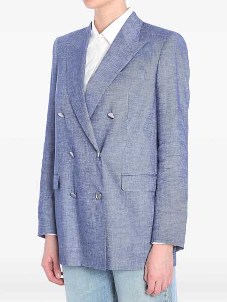 Sacouri Tagliatore Double-Breasted Jacket LIGHT BLUE Femei (BM 17516278) 2