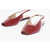 Le Monde B&egrave;ryl Slingback Leather Sandals Red