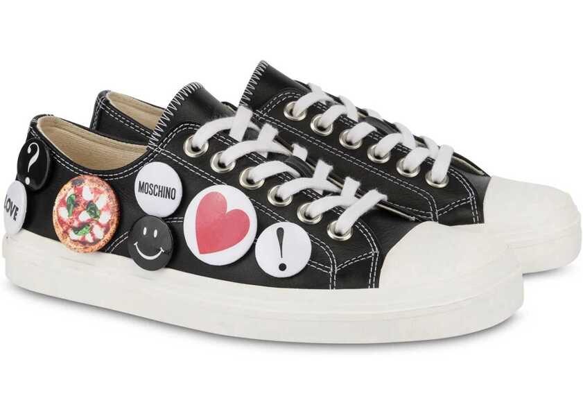 Sneakers Moschino Sneakers With Pins BLACK Femei (BM 17516443) 2