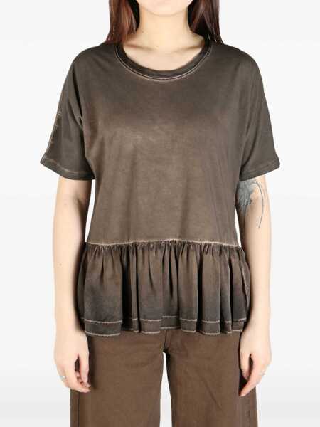 Tricouri UMA WANG T-Shirt Todi BROWN Femei (BM 17516470) 3
