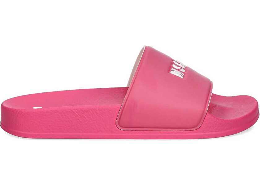 Sandale MSGM Slide Sandal With Logo FUCHSIA Femei (BM 17516602) 1