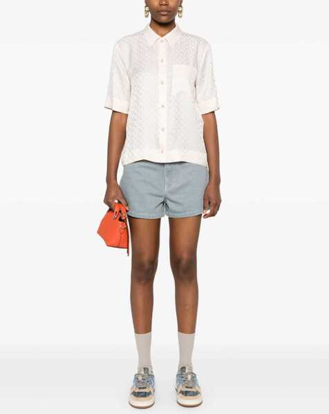 Bluze Fendi Ff Silk Shirt PINK Femei (BM 17516644) 2