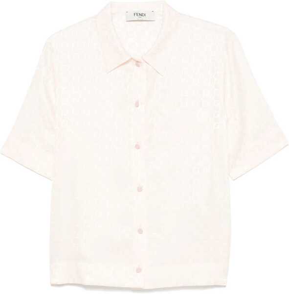 Bluze Fendi Ff Silk Shirt PINK Femei (BM 17516644) 1