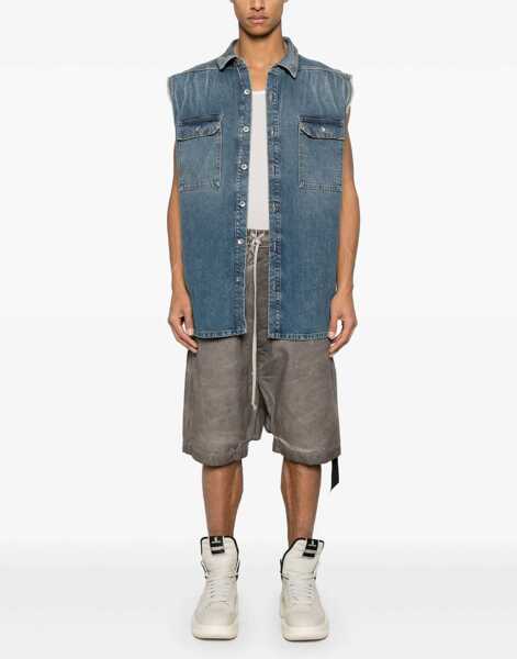 Camasi casual Rick Owens Outershirt Jumbo Tommy DENIM Barbati (BM 17516743) 2
