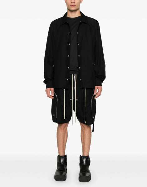 Jachete Rick Owens Buttoned Jacket BLACK Barbati (BM 17516779) 2