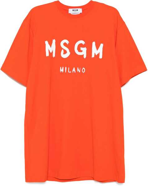 Rochii casual MSGM Short Dress With Logo RED Femei (BM 17516788) 1