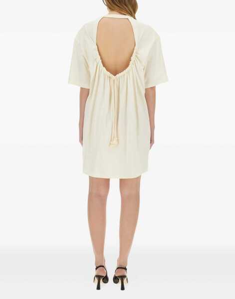 Rochii casual MSGM Short Dress With Logo IVORY Femei (BM 17516863) 3