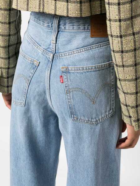 Blugi drepti Levis Ribcage Wide Leg jeans Blue Femei (BM 17517342) 5