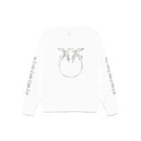 Pulovere 'Mindelo' White Sweatshirt With Logo Print On The Front And Sleeves In Cotton Woman Femei